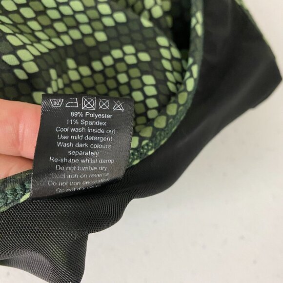 Balance Athletica Viper Snake Print Sports Bra Green Womens Medium - Picture 5 of 6